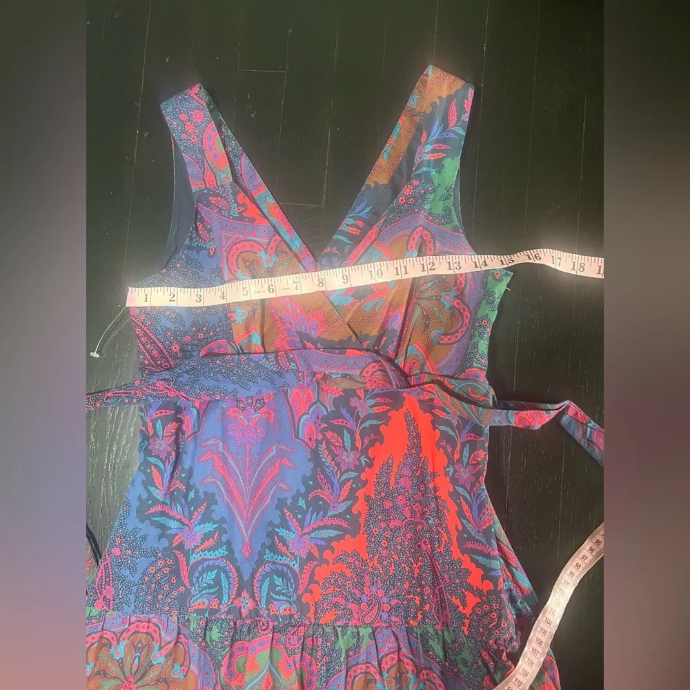 J. Crew Vibrant Purple and Pink Midi Dress size 4